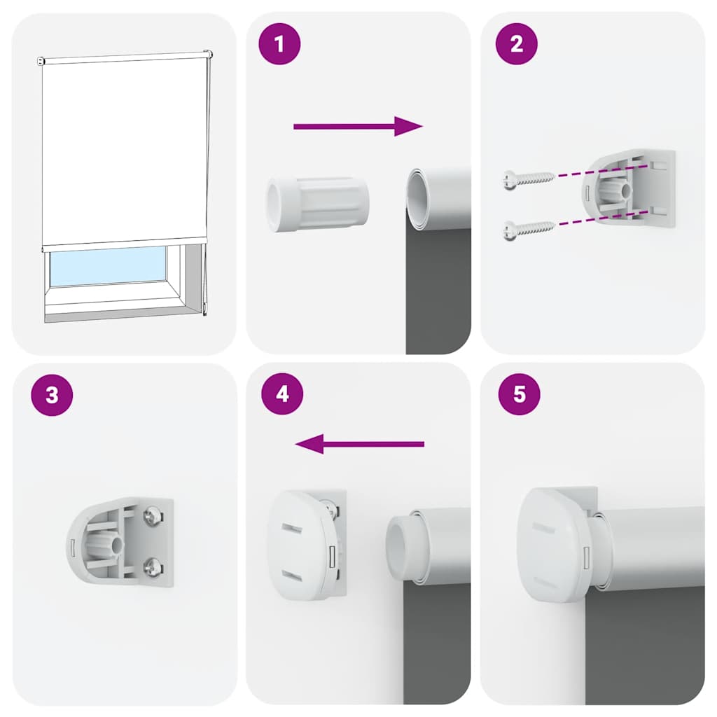 Verdunkelungsrollo Rot 85x130 cm Stoffbreite 80,7 cm Polyester