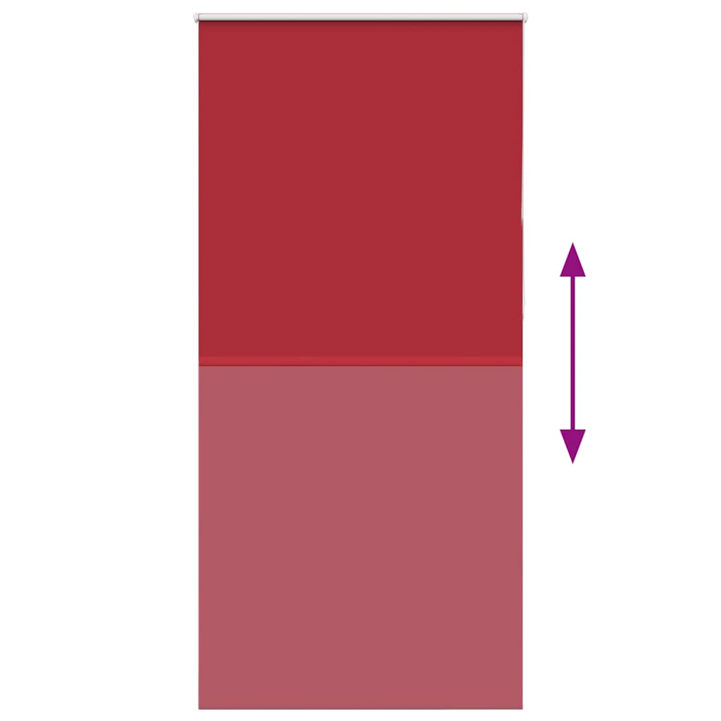 Verdunkelungsrollo Rot 110x210cm Stoffbreite 105,7cm Polyester