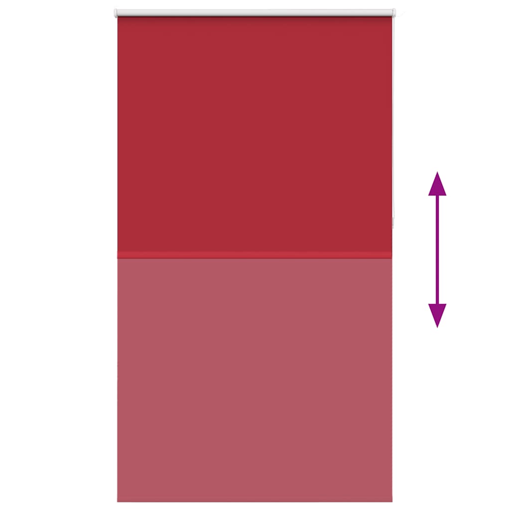 Verdunkelungsrollo Rot 130x210cm Stoffbreite 126,6cm Polyester
