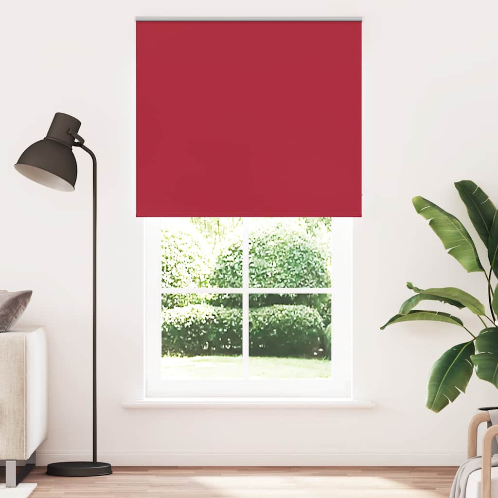 Verdunkelungsrollo Rot 130x210cm Stoffbreite 126,6cm Polyester