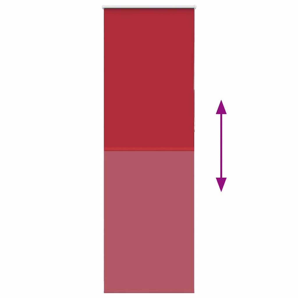 Verdunkelungsrollo Rot 80x230 cm Stoffbreite 75,7 cm Polyester