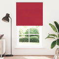 Verdunkelungsrollo Rot 125x230cm Stoffbreite 121,6cm Polyester