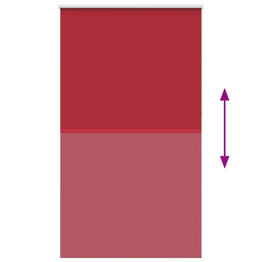Verdunkelungsrollo Rot 135x230cm Stoffbreite 131,6cm Polyester