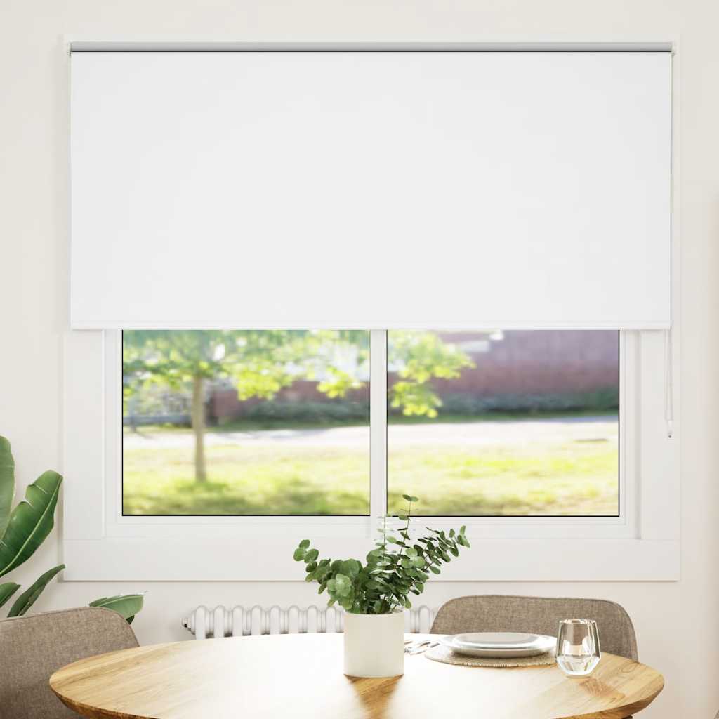 Verdunkelungsrollo Weiß 160x130cm Stoffbreite 156,6cm Polyester