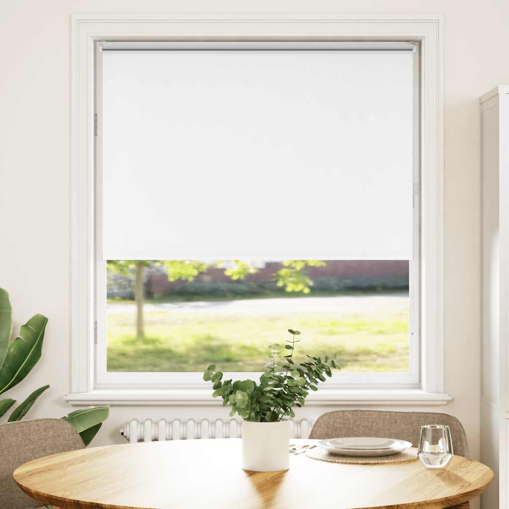Verdunkelungsrollo Weiß 105x150cm Stoffbreite 100,7cm Polyester