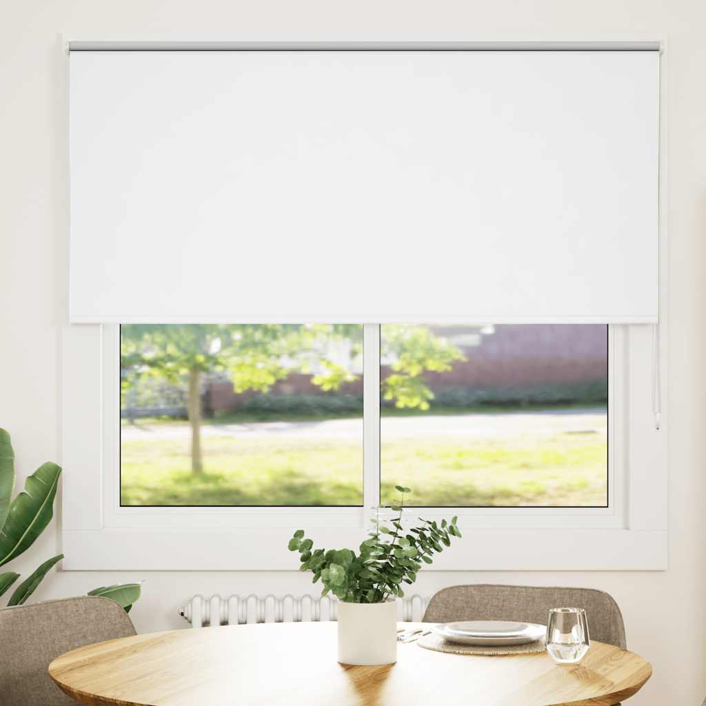 Verdunkelungsrollo Weiß 165x150cm Stoffbreite 161,6cm Polyester