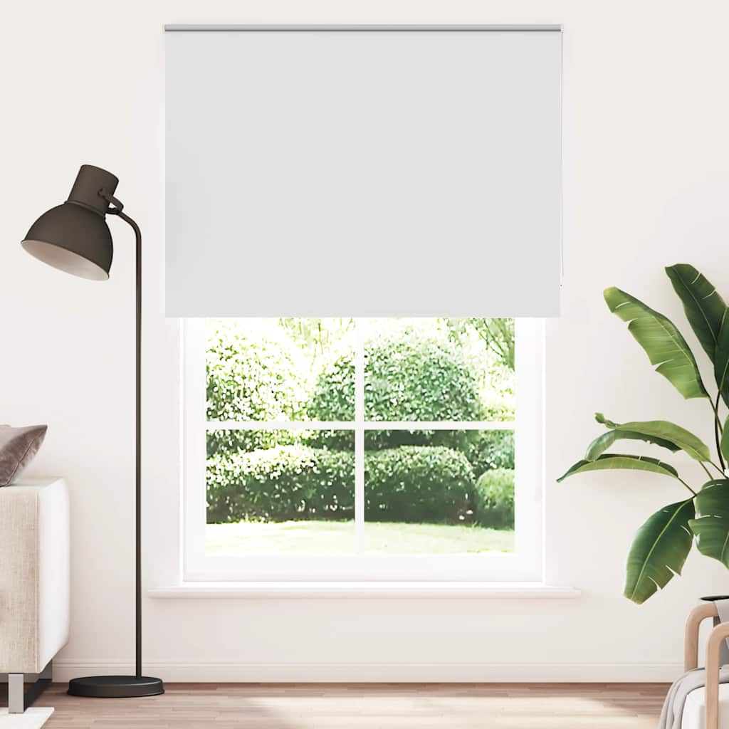 Verdunkelungsrollo Weiß 145x230cm Stoffbreite 141,6cm Polyester