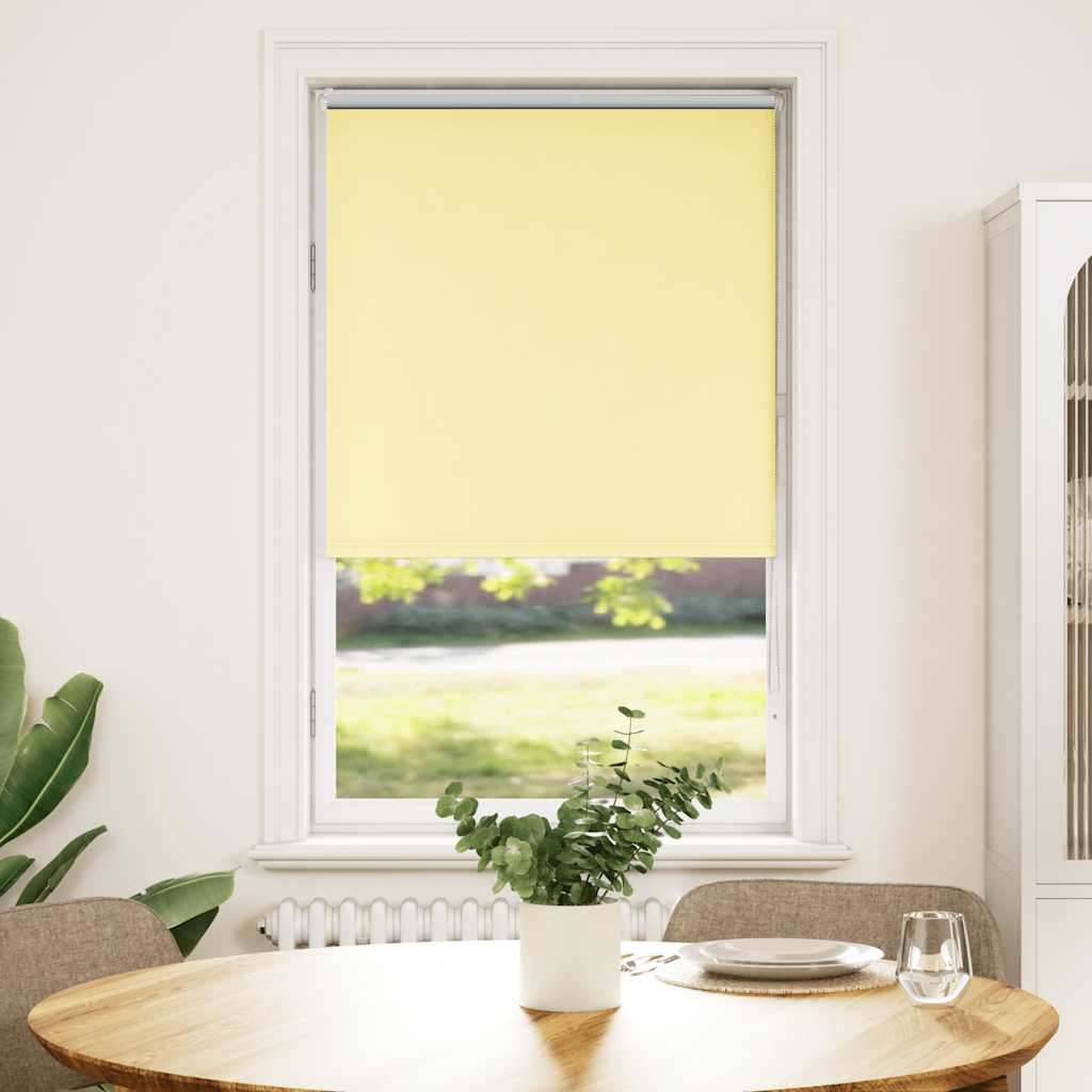 Verdunkelungsrollo Gelb 75x130 cm Stoffbreite 70,7 cm Polyester