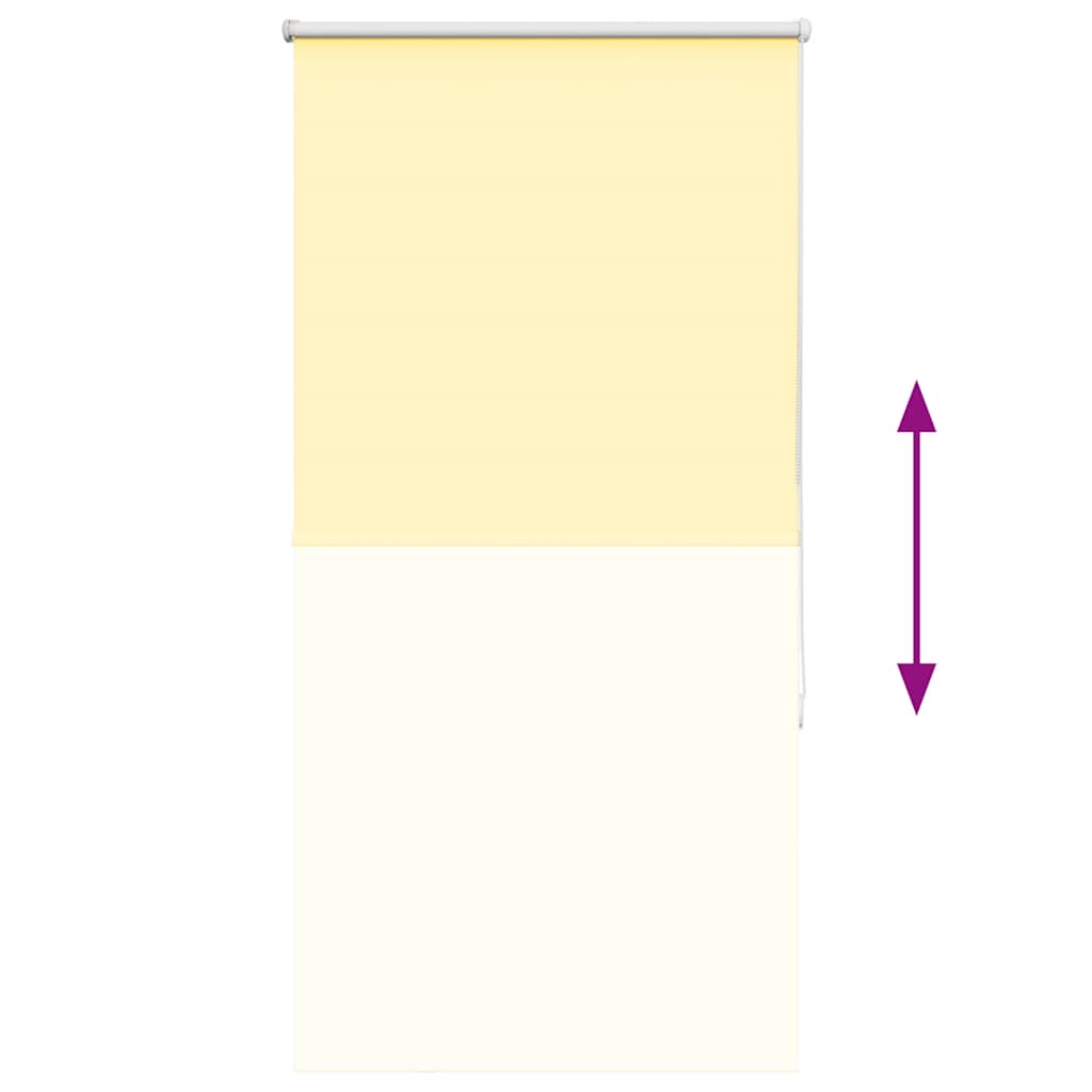Verdunkelungsrollo Gelb 75x130 cm Stoffbreite 70,7 cm Polyester