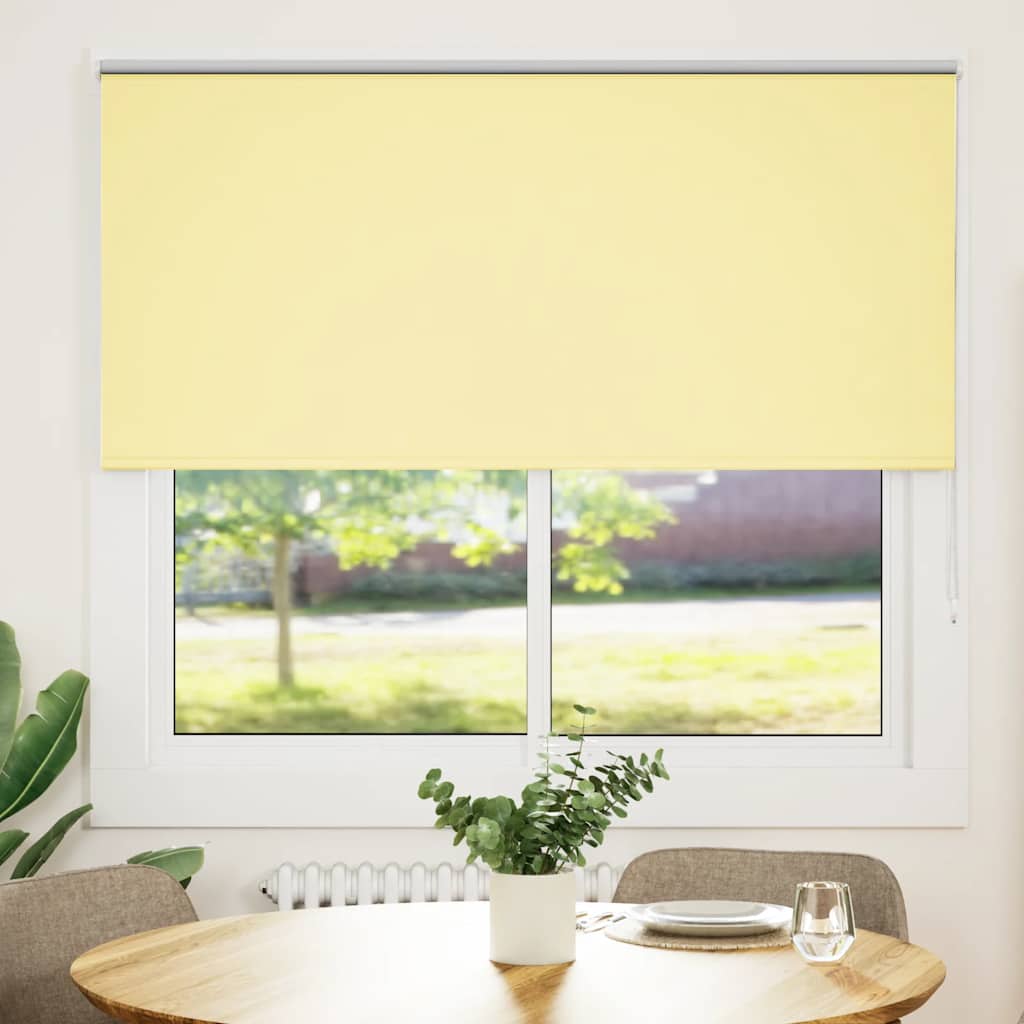 Verdunkelungsrollo Gelb 145x130cm Stoffbreite 141,6cm Polyester