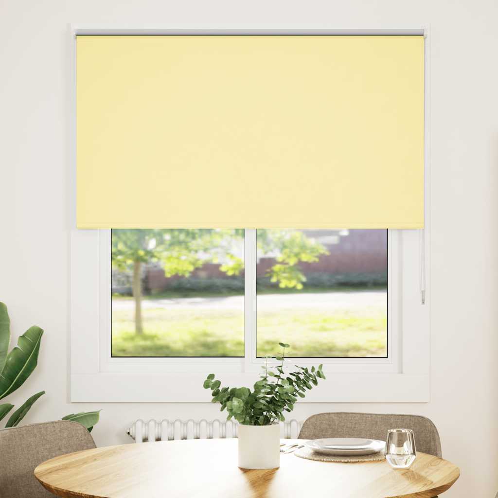 Verdunkelungsrollo Gelb 135x150cm Stoffbreite 131,6cm Polyester