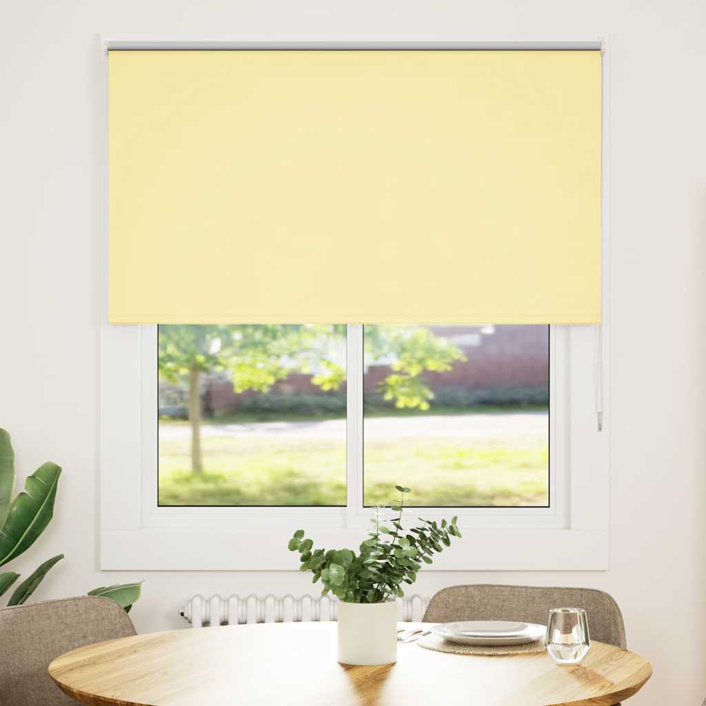 Verdunkelungsrollo Gelb 140x150cm Stoffbreite 136,6cm Polyester