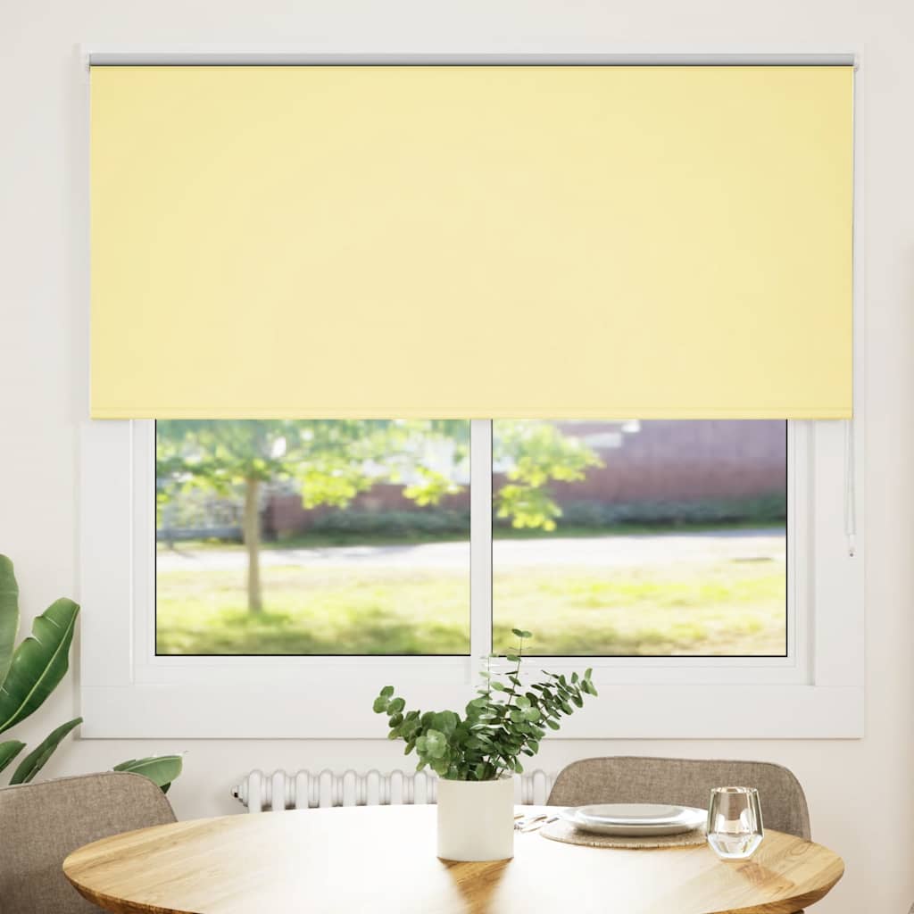 Verdunkelungsrollo Gelb 155x150cm Stoffbreite 151,6cm Polyester