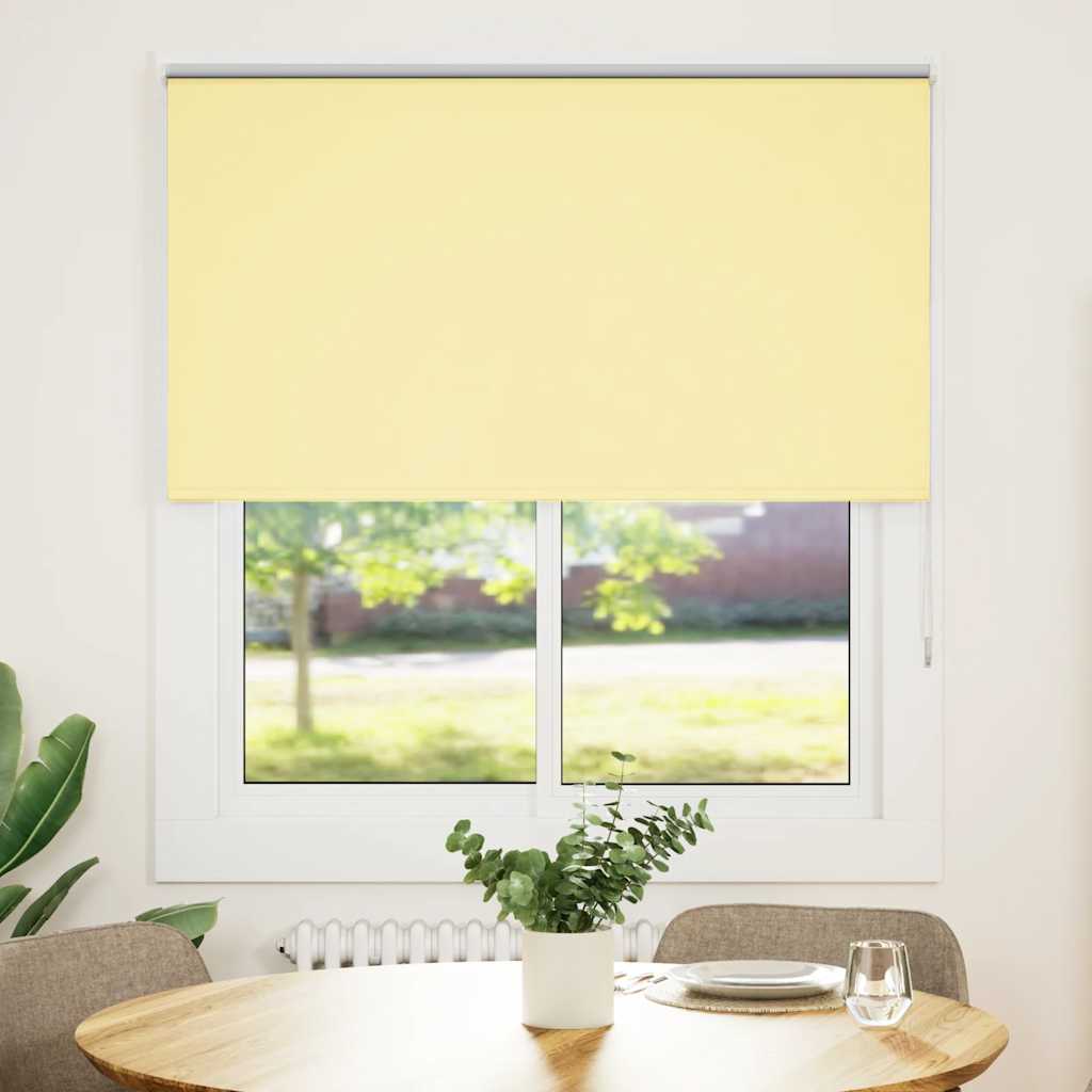 Verdunkelungsrollo Gelb 135x175cm Stoffbreite 131,6cm Polyester