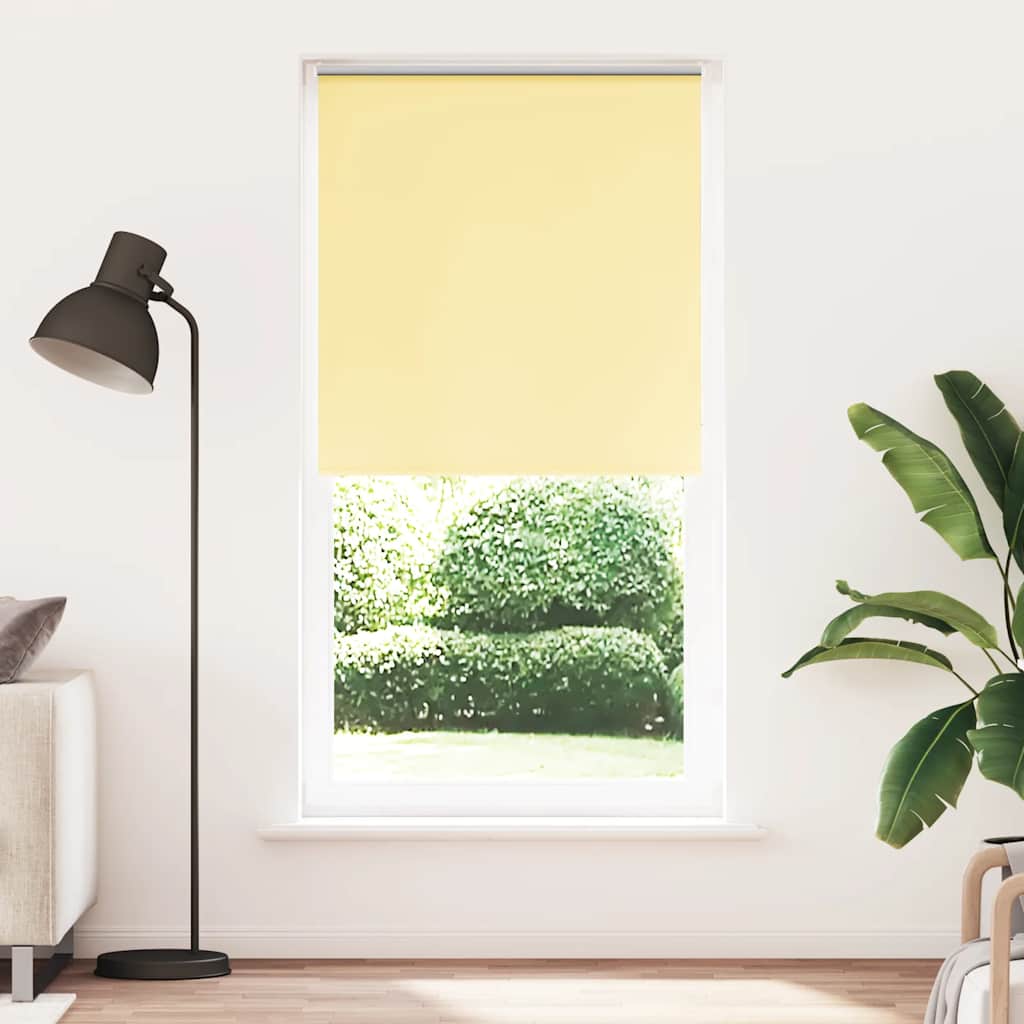 Verdunkelungsrollo Gelb 90x230 cm Stoffbreite 85,7 cm Polyester
