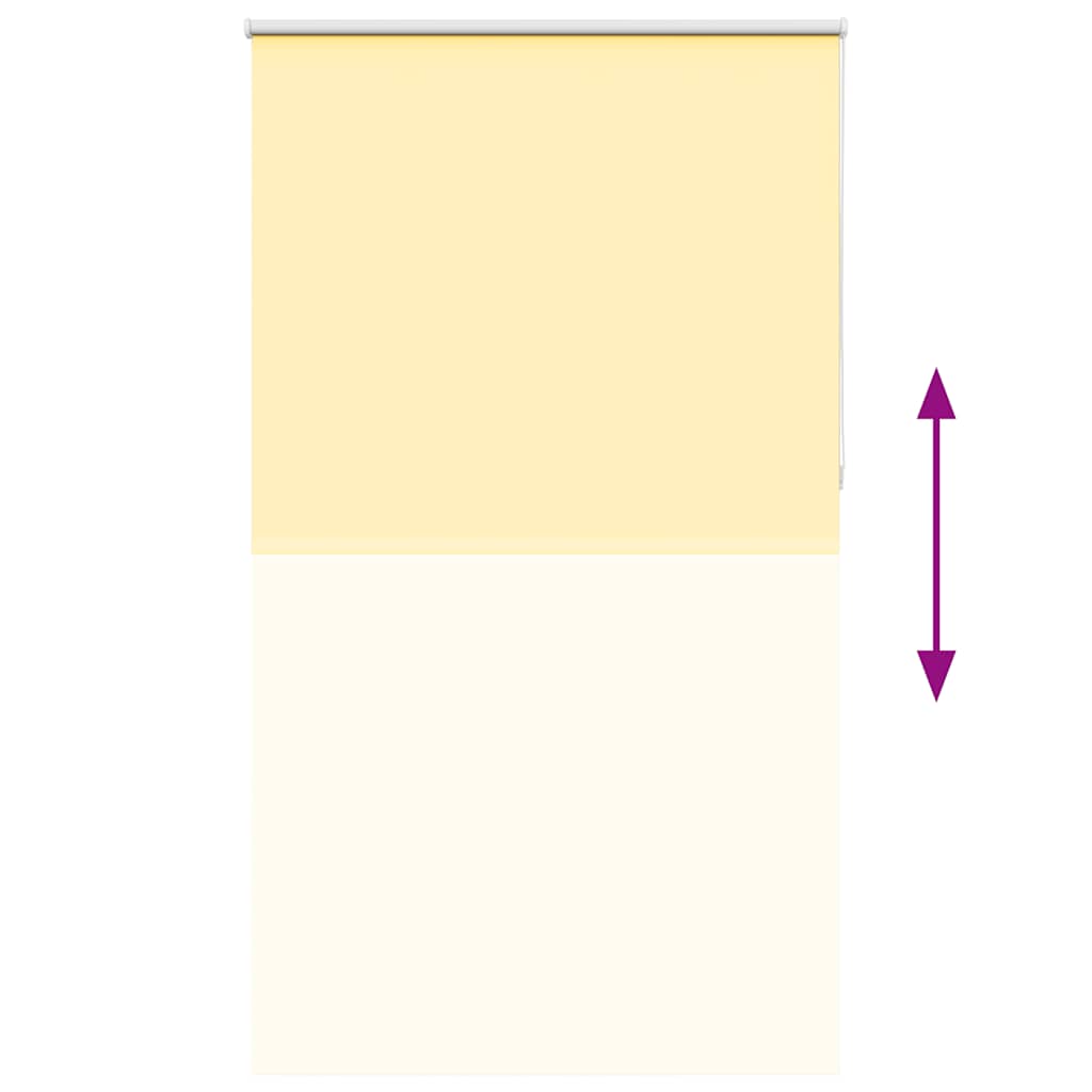 Verdunkelungsrollo Gelb 125x230cm Stoffbreite 121,6cm Polyester