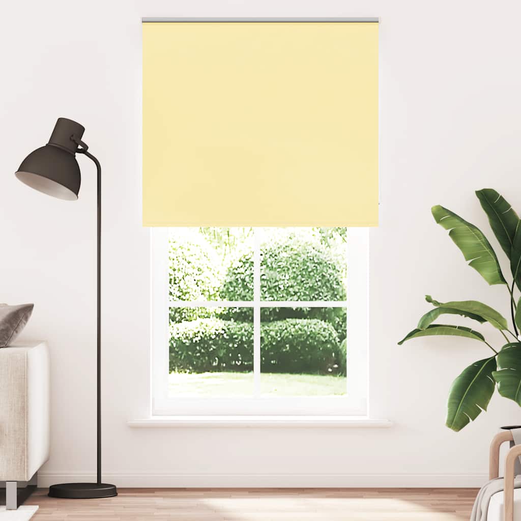 Verdunkelungsrollo Gelb 130x230cm Stoffbreite 126,6cm Polyester
