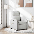 Massagesessel Wolkengrau Stoff