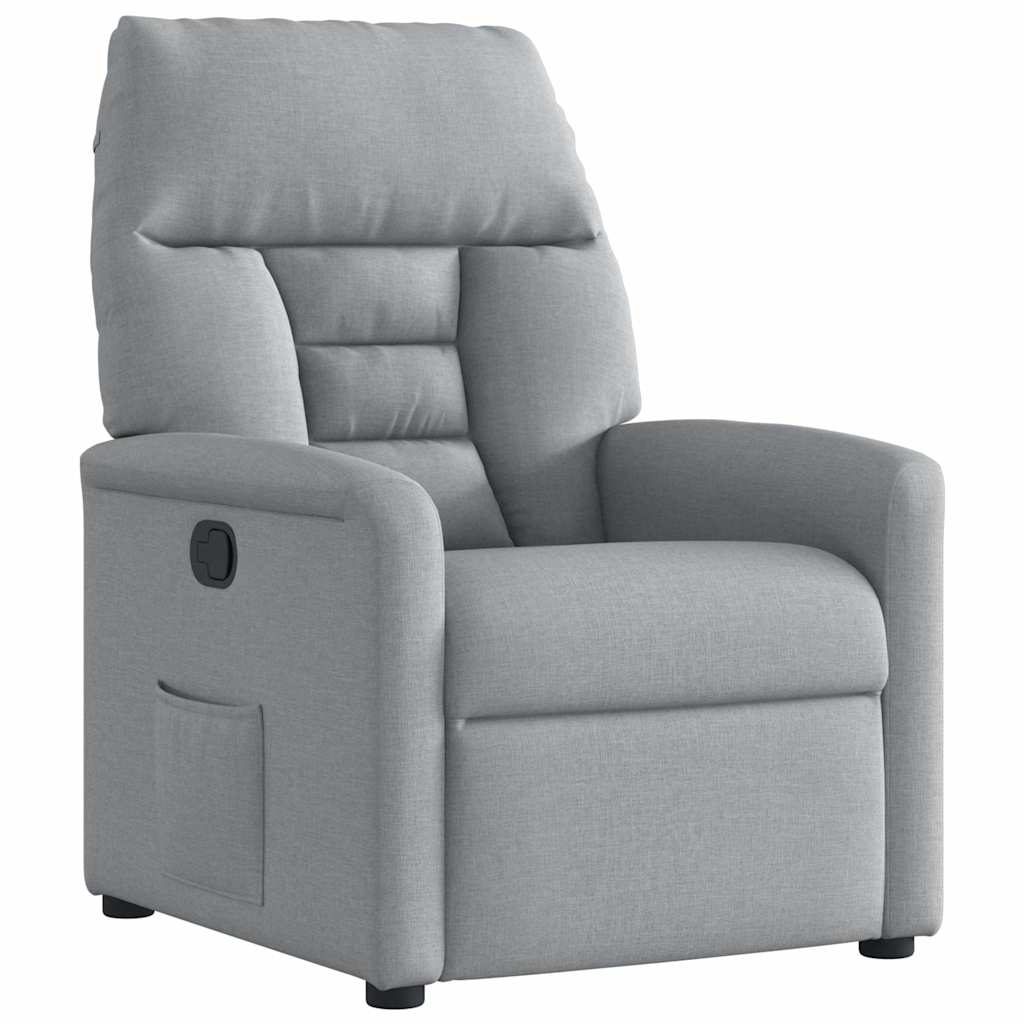 Relaxsessel Hellgrau Stoff