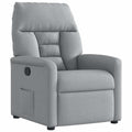Relaxsessel Hellgrau Stoff