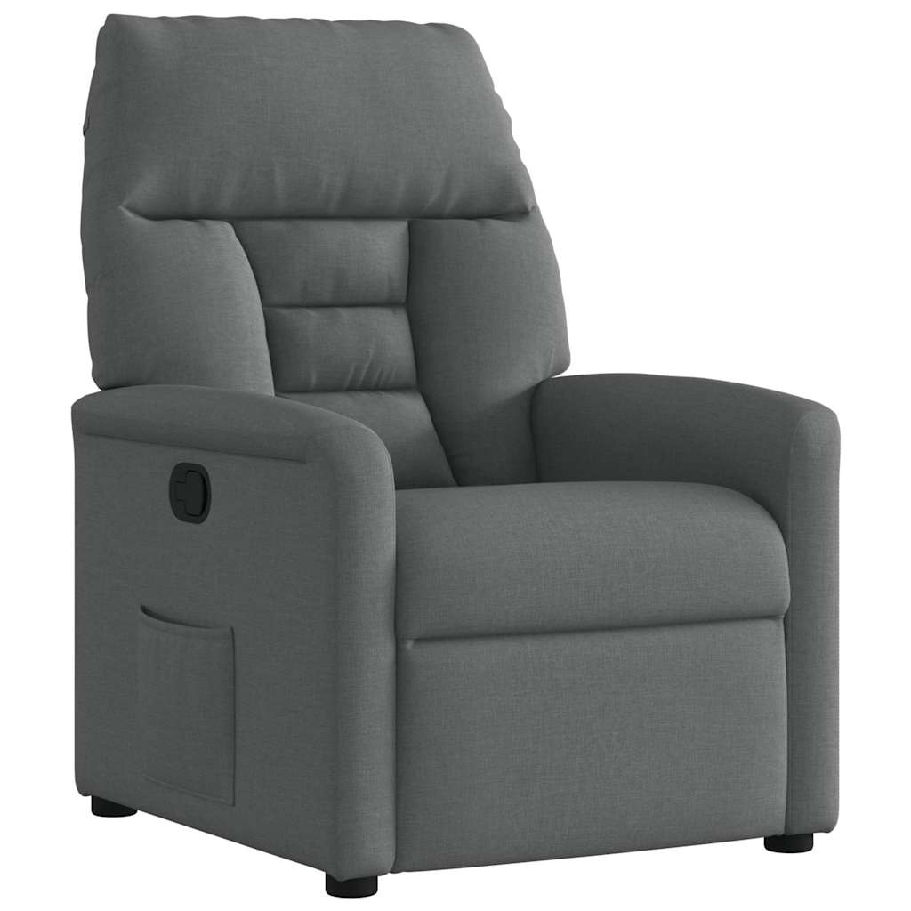 Relaxsessel Dunkelgrau Stoff