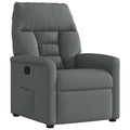 Relaxsessel Dunkelgrau Stoff