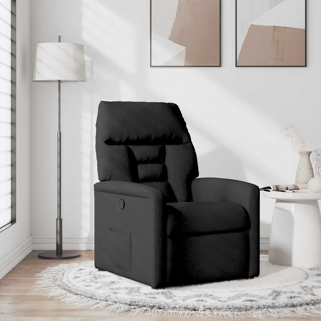 Relaxsessel Schwarz Stoff