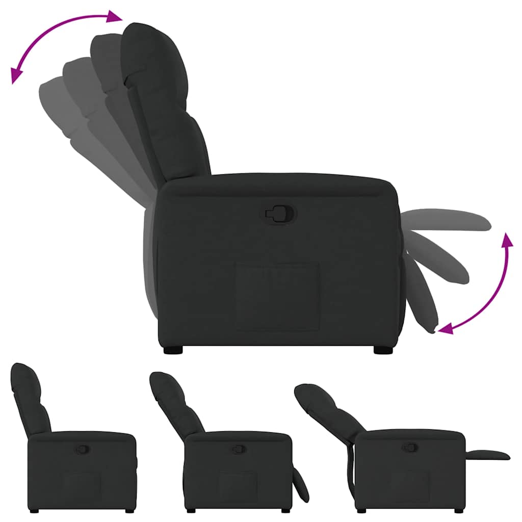 Relaxsessel Schwarz Stoff