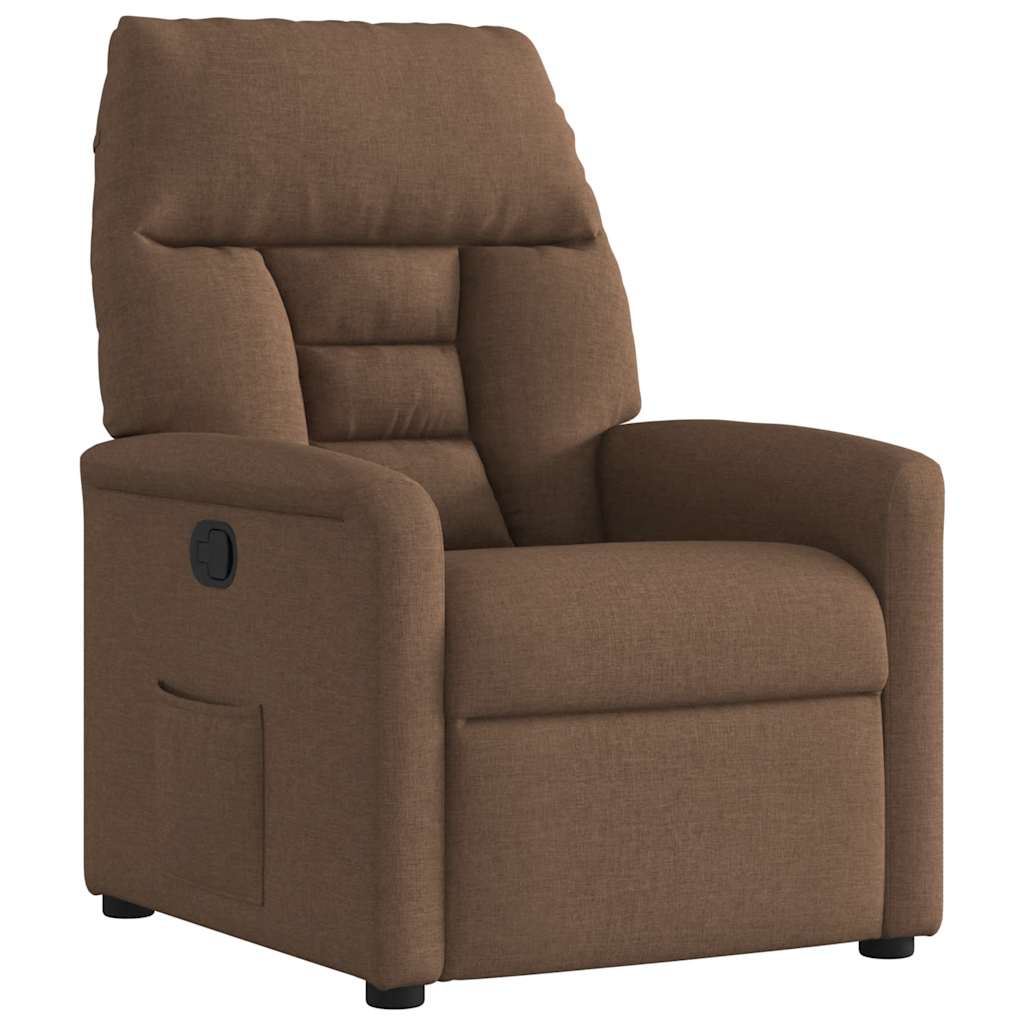 Relaxsessel Braun Stoff
