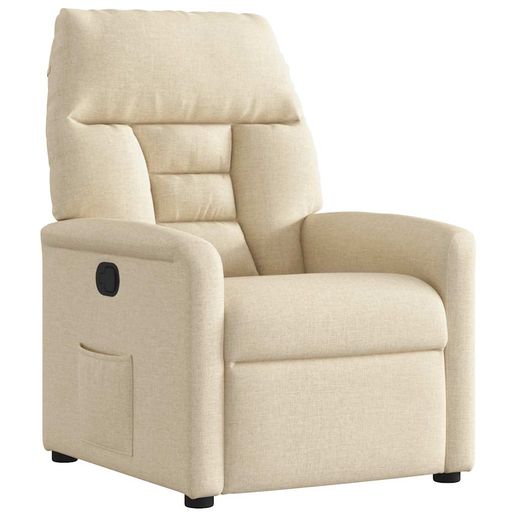 Relaxsessel Creme Stoff