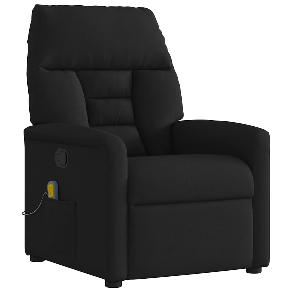 Massagesessel Schwarz Stoff