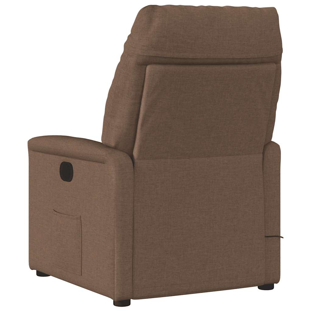 Massagesessel Braun Stoff