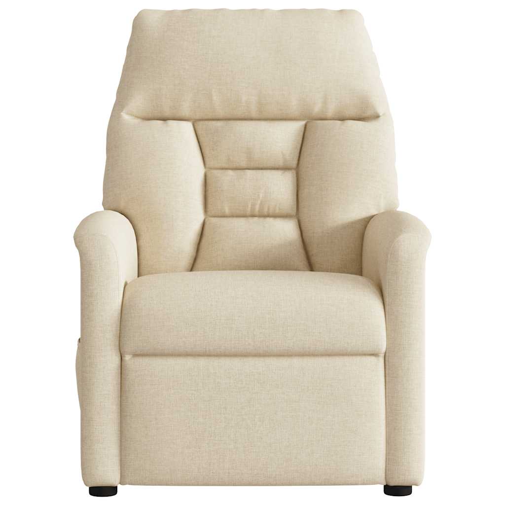 Massagesessel Creme Stoff