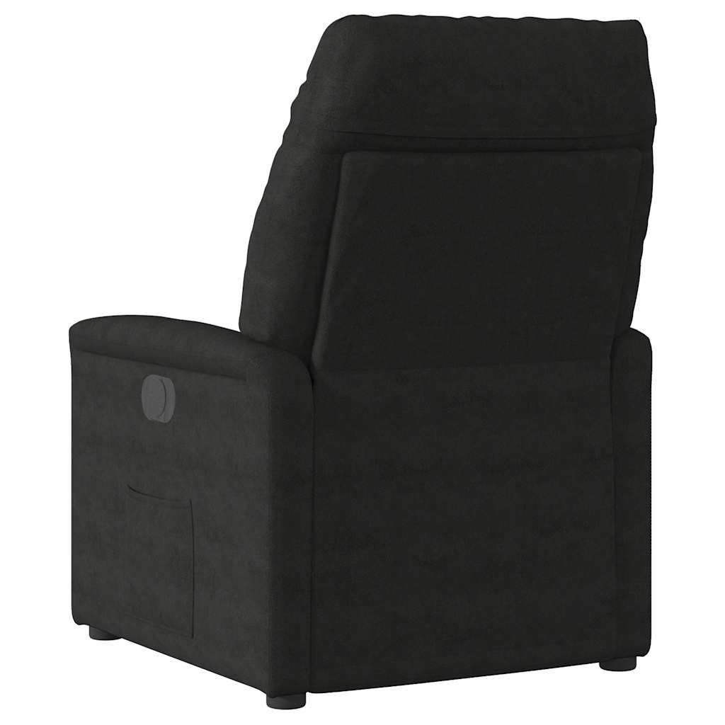 Massagesessel Schwarz Mikrofasergewebe