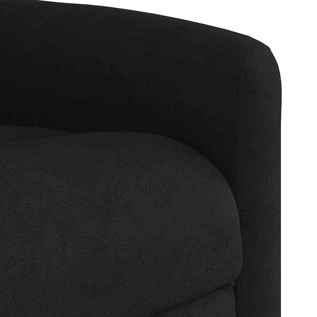 Massagesessel Schwarz Mikrofasergewebe