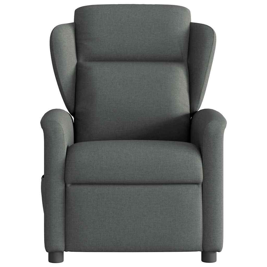 Massage-Relaxsessel, Stoff, Dunkelgrau