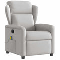 Massagesessel Wolkengrau Stoff