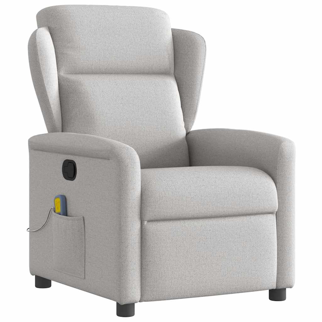 Massagesessel Wolkengrau Stoff