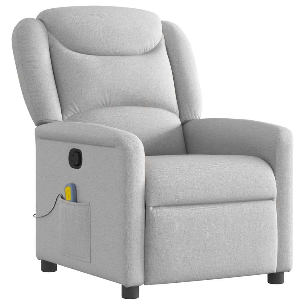 Massagesessel Wolkengrau Stoff