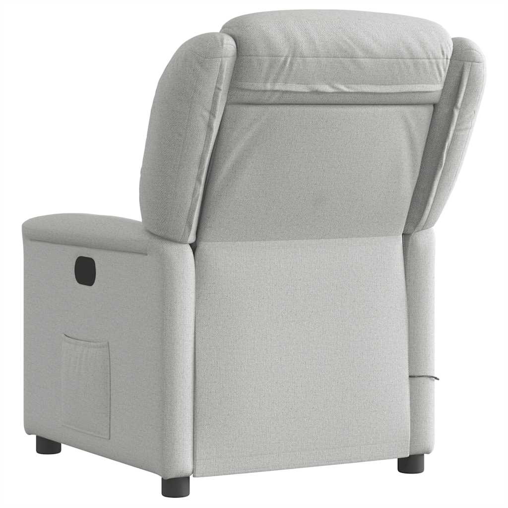 Massagesessel Wolkengrau Stoff