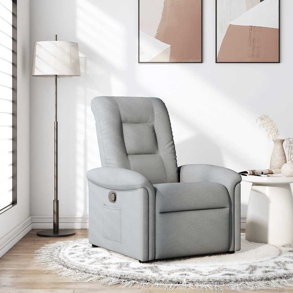 Relaxsessel Hellgrau Stoff