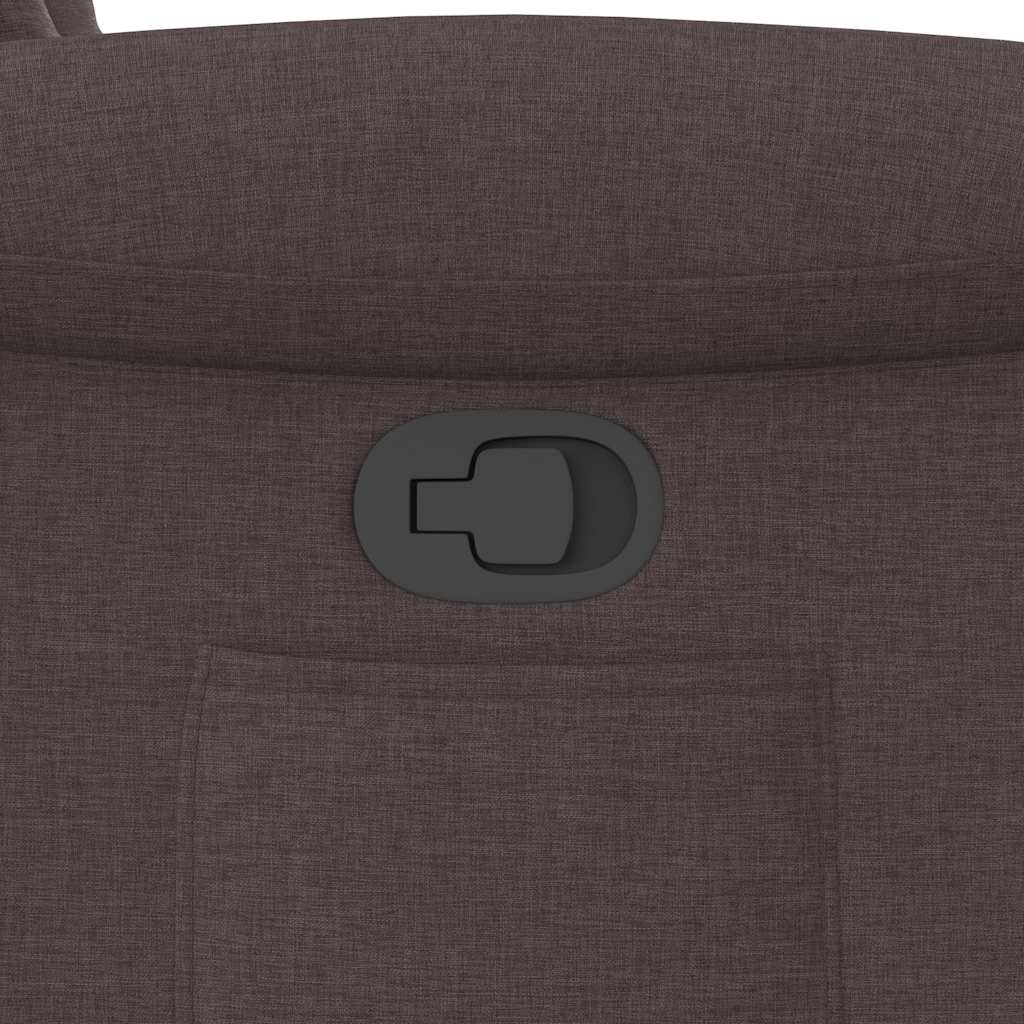 Relaxsessel Dunkelbraun Stoff