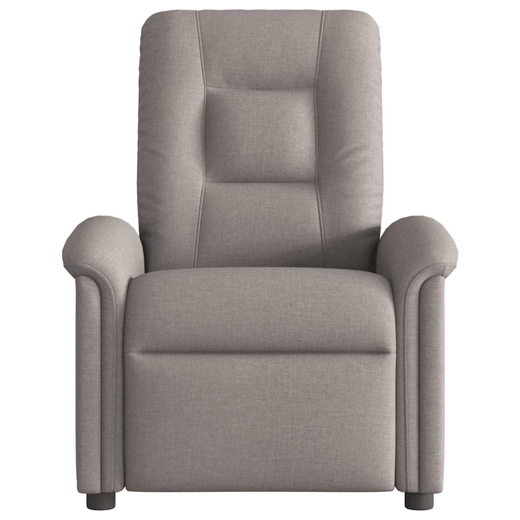 Massagesessel Taupe Stoff