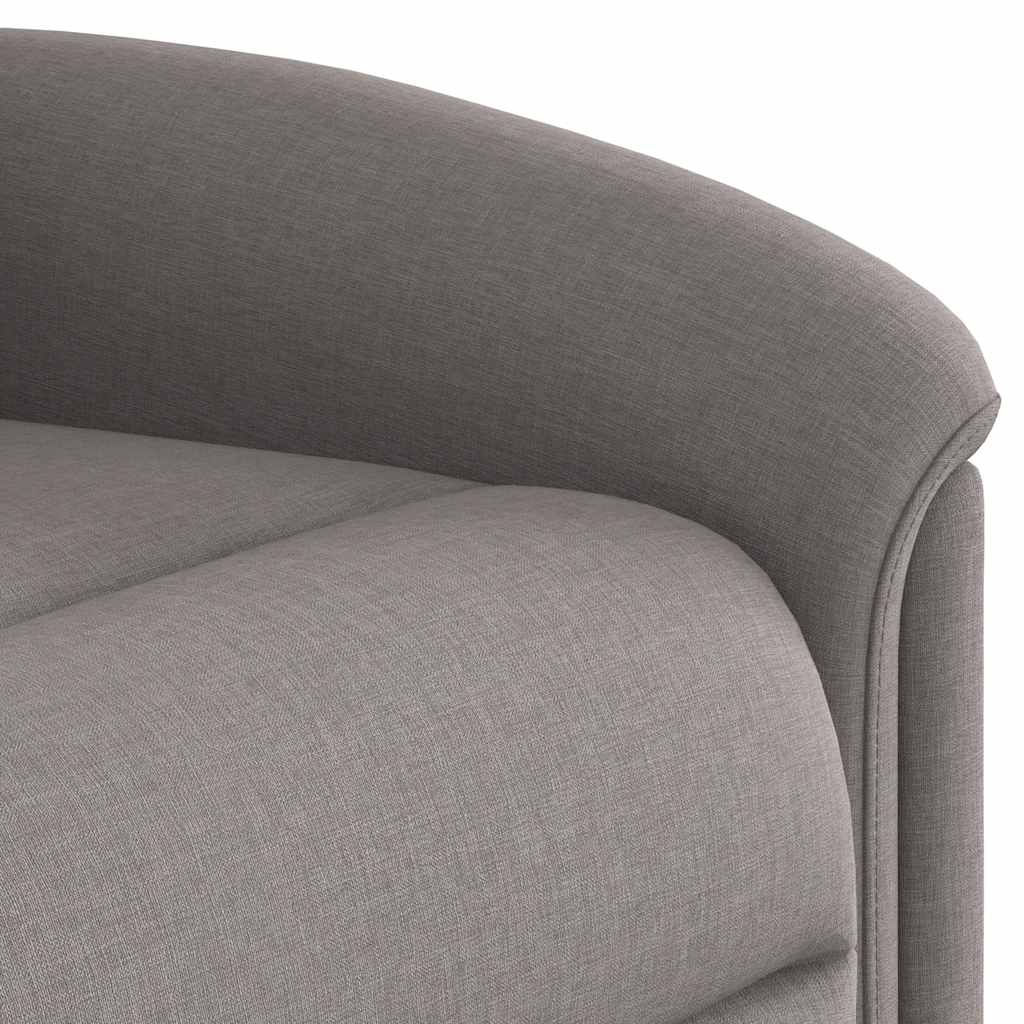 Massagesessel Taupe Stoff