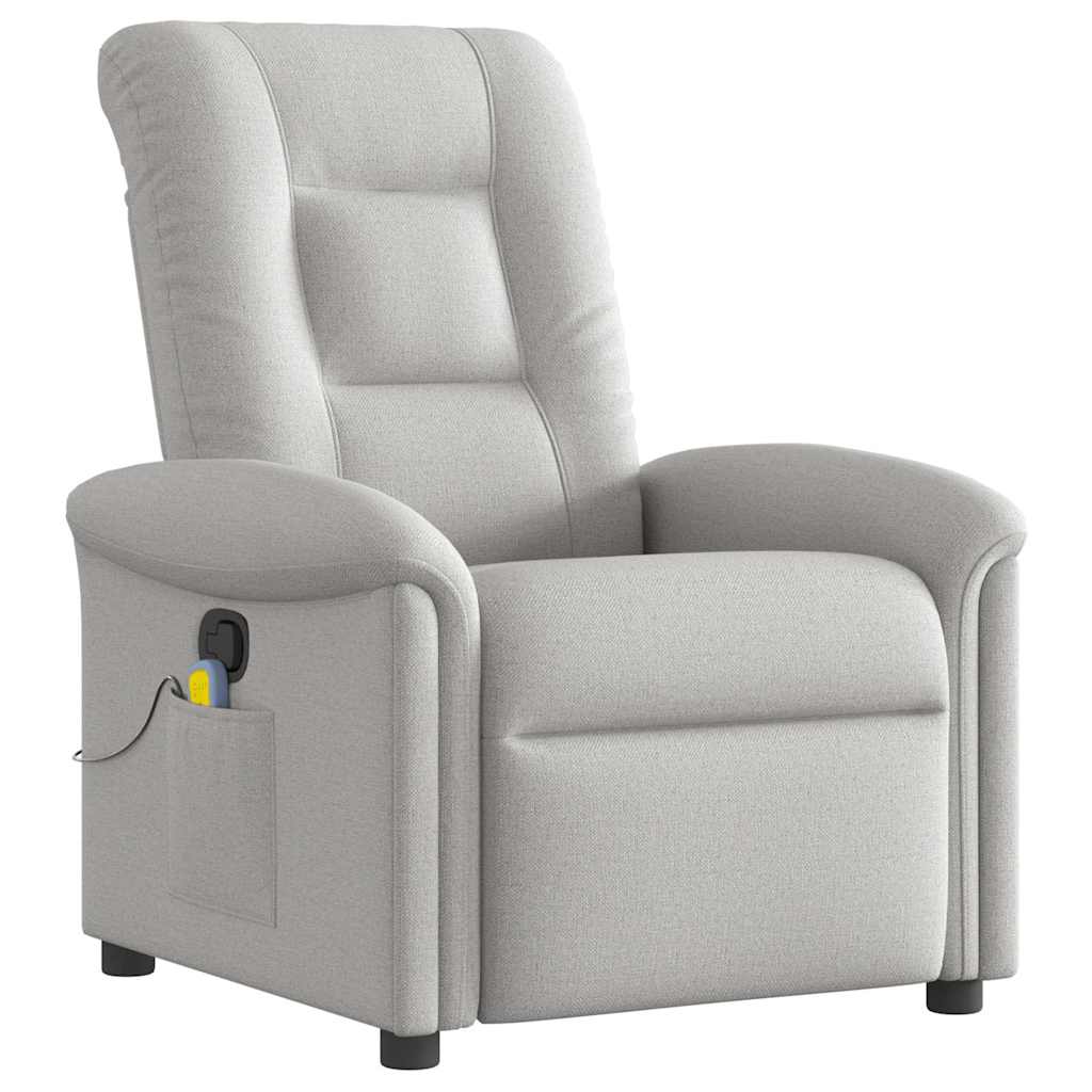 Massagesessel Wolkengrau Stoff