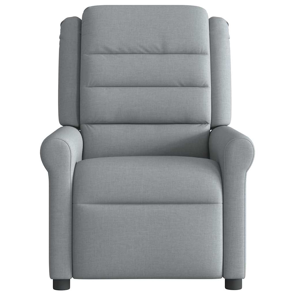 Massagesessel Hellgrau Stoff
