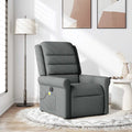 Massage-Relaxsessel, Stoff, Dunkelgrau