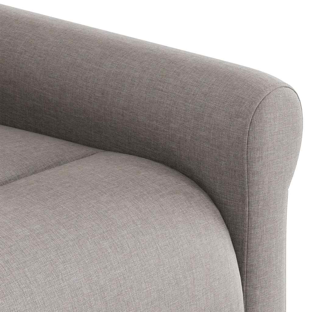Massagesessel Taupe Stoff
