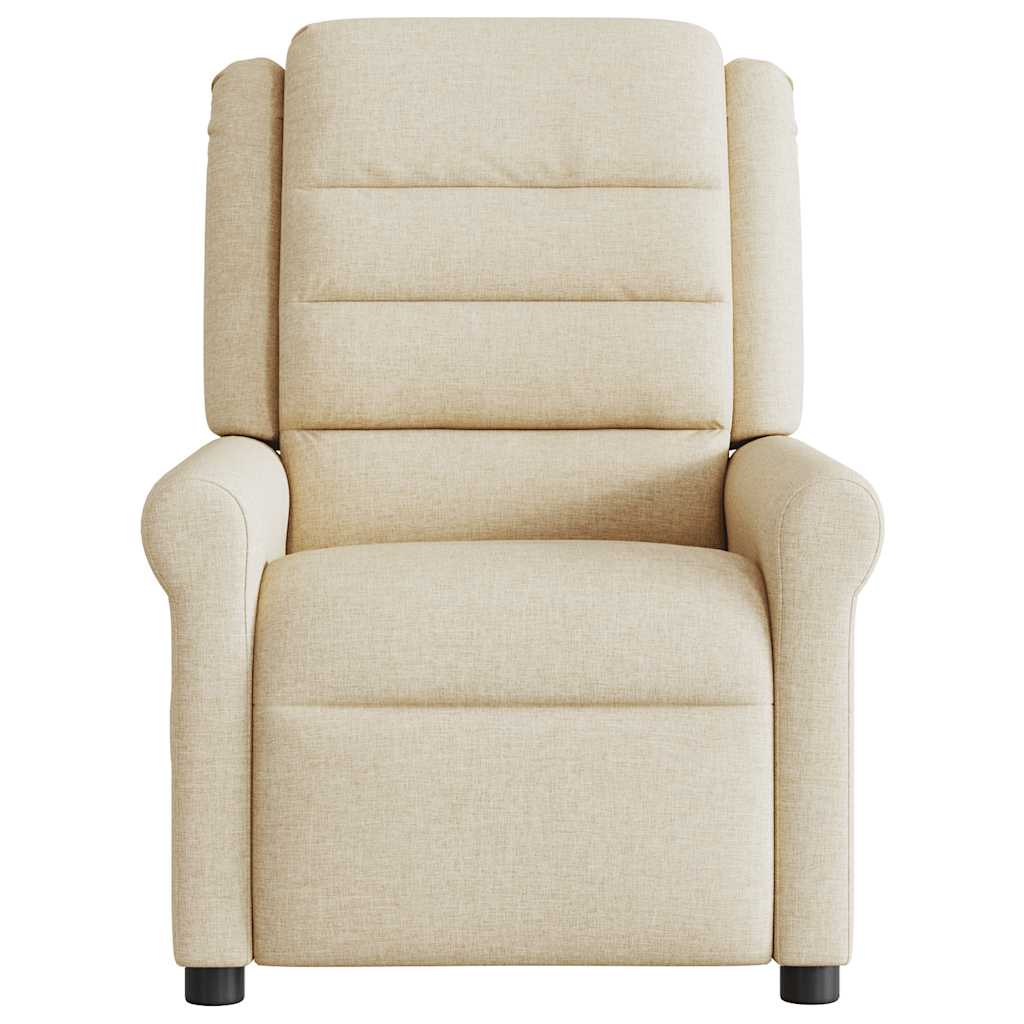 Massagesessel Creme Stoff