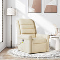 Massagesessel Creme Stoff
